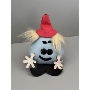 Vintage MCM 60s R. Dakin San Francisco X Japan Blue Vinyl Teardrop Figure Plush